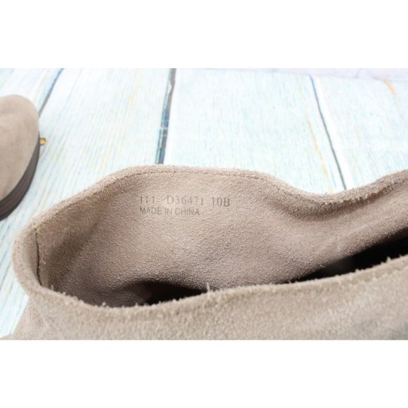 Cole Haan Tan Suede Back Zip Ankle Pump Booties Size 10 B - Picture 9 of 9